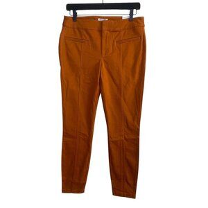LOFT Women’s Burnt Orange Pants Size 4 Mid-Rise Skinny Ankle
